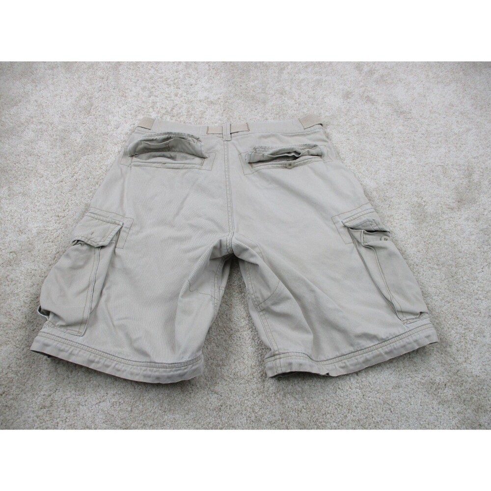 Abercrombie & Fitch Shorts Men Small 32 Brown Cargo Paratrooper Belted 32x10 * - Picture 3 of 16